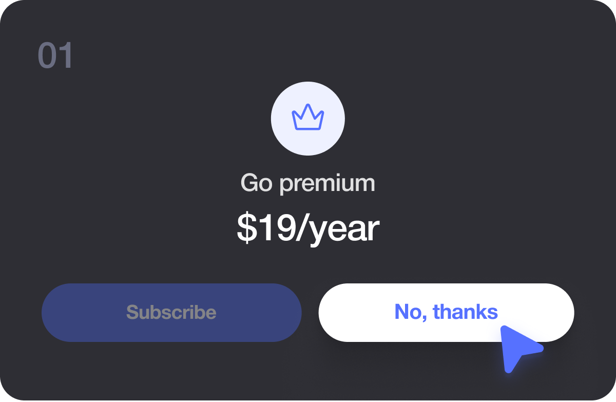 iPhone showing paywall interface